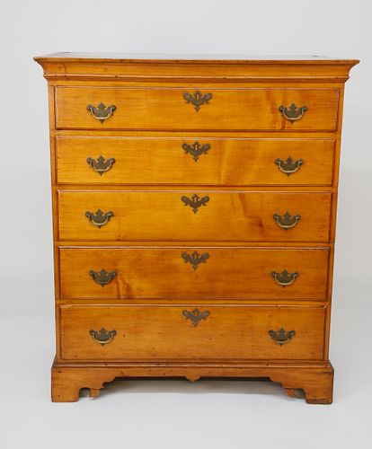 AMERICAN CHIPPENDALE CHERRY FIVE