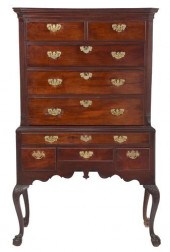 AMERICAN CHIPPENDALE MAHOGANY