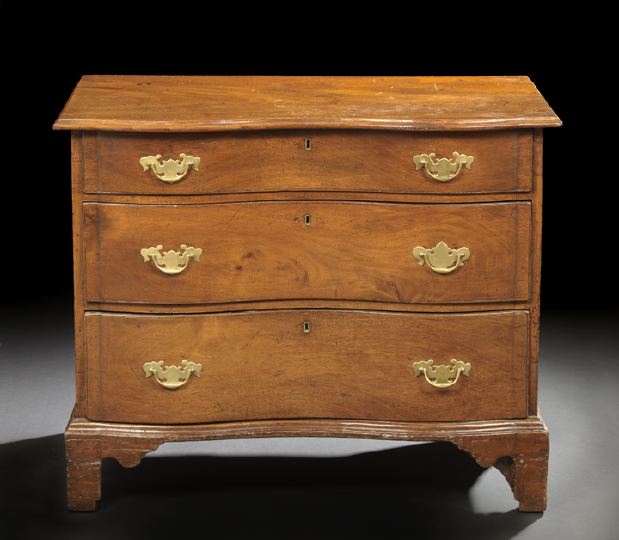 American Chippendale Mahogany Oxbow