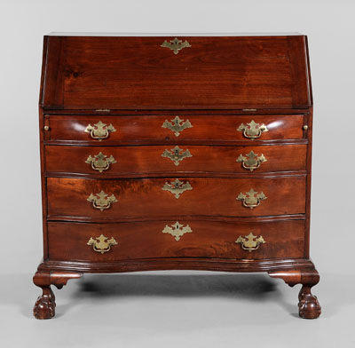American Chippendale Ox-Bow Desk