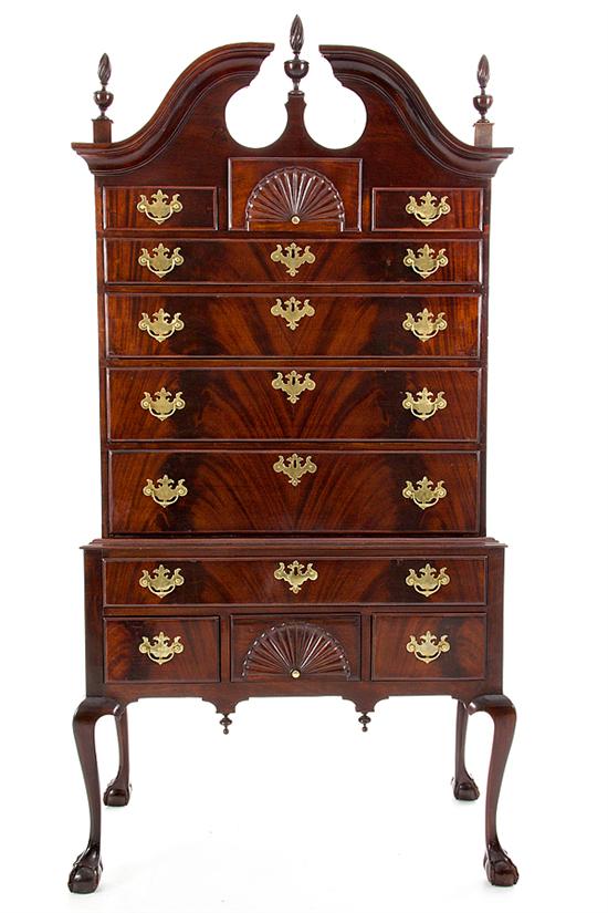 American Chippendale style mahogany
