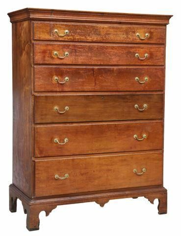 AMERICAN CHIPPENDALE TALL CHEST
