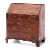American Chippendale walnut fa