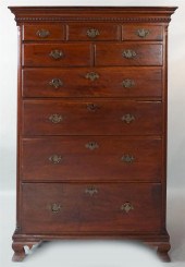 AMERICAN CHIPPENDALE WALNUT TA