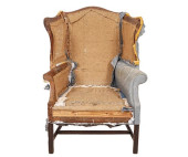 AMERICAN CHIPPENDALE WING CHAI
