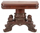 AMERICAN CLASSICAL CARVED MAHO