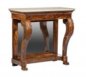 AMERICAN CLASSICAL CARVED MAHO