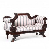 AMERICAN CLASSICAL CARVED MAHO