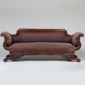 AMERICAN CLASSICAL CARVED MAHO