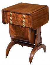 AMERICAN CLASSICAL CARVED MAHO