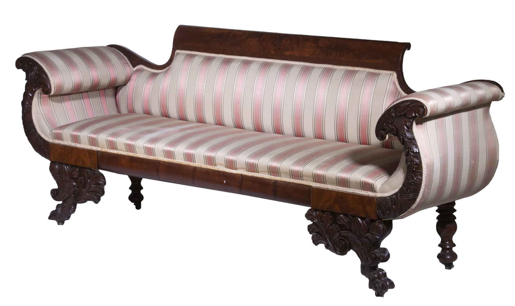 AMERICAN CLASSICAL EMPIRE SOFA 19th