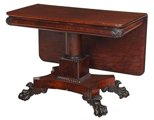 AMERICAN CLASSICAL FIGURED CARVED