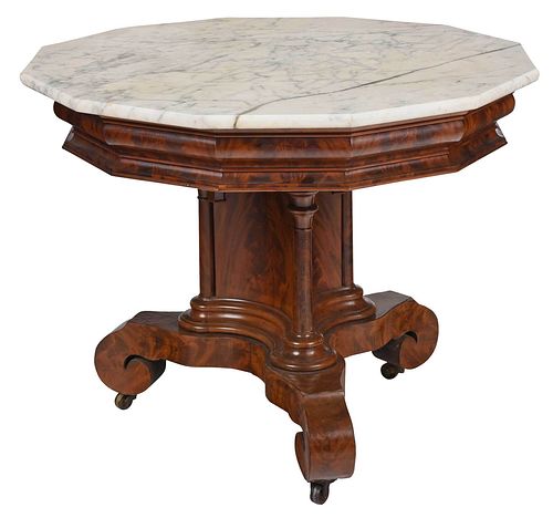 AMERICAN CLASSICAL FIGURED MAHOGANY