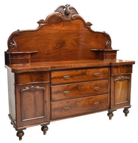 AMERICAN CLASSICAL FIGURED MAHOGANY