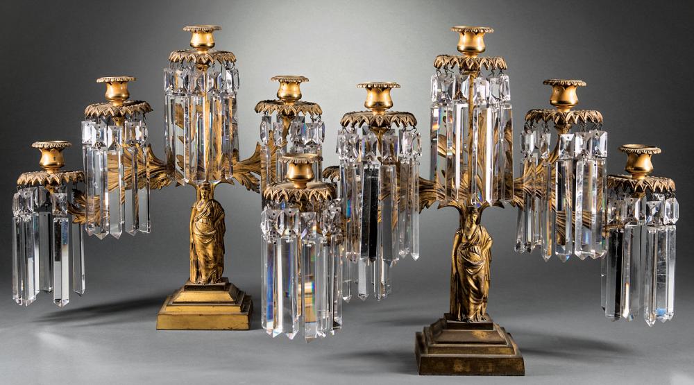 AMERICAN CLASSICAL GILT BRASS