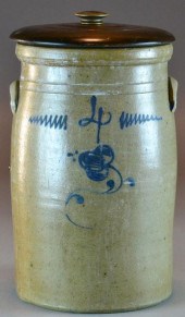 American Cobalt Decorated Ston