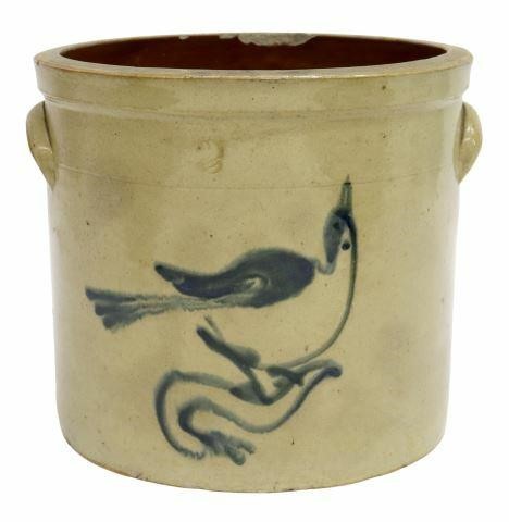 AMERICAN COBALT GLAZE BIRD