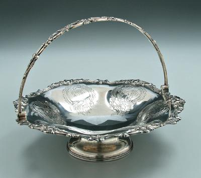 American coin silver basket,