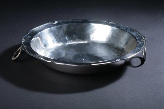 AMERICAN COIN SILVER BOWL. mid-18th