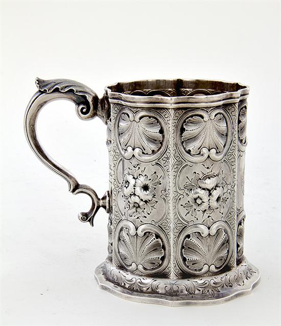 American coin silver cup by William