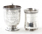 American coin silver cups Albe