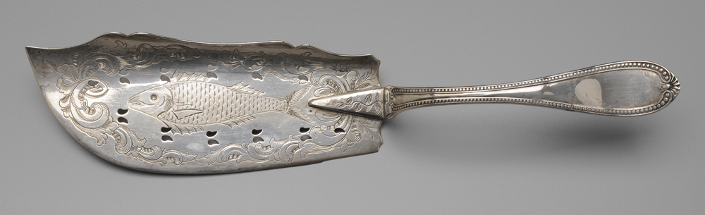 American Coin Silver Fish Server