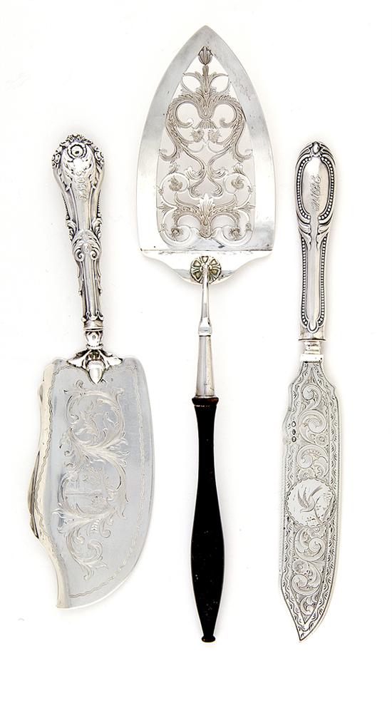 American coin silver fish slice