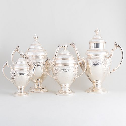 AMERICAN COIN SILVER FIVE PIECE TEA