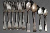 AMERICAN COIN SILVER FLAT TABL