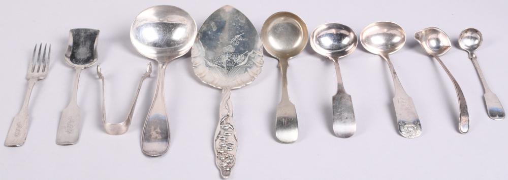 AMERICAN COIN SILVER FLATWARE AND