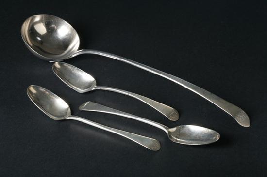 AMERICAN COIN SILVER LADLE AND