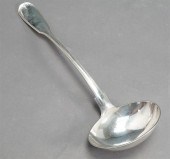 AMERICAN COIN SILVER LADLE, ED
