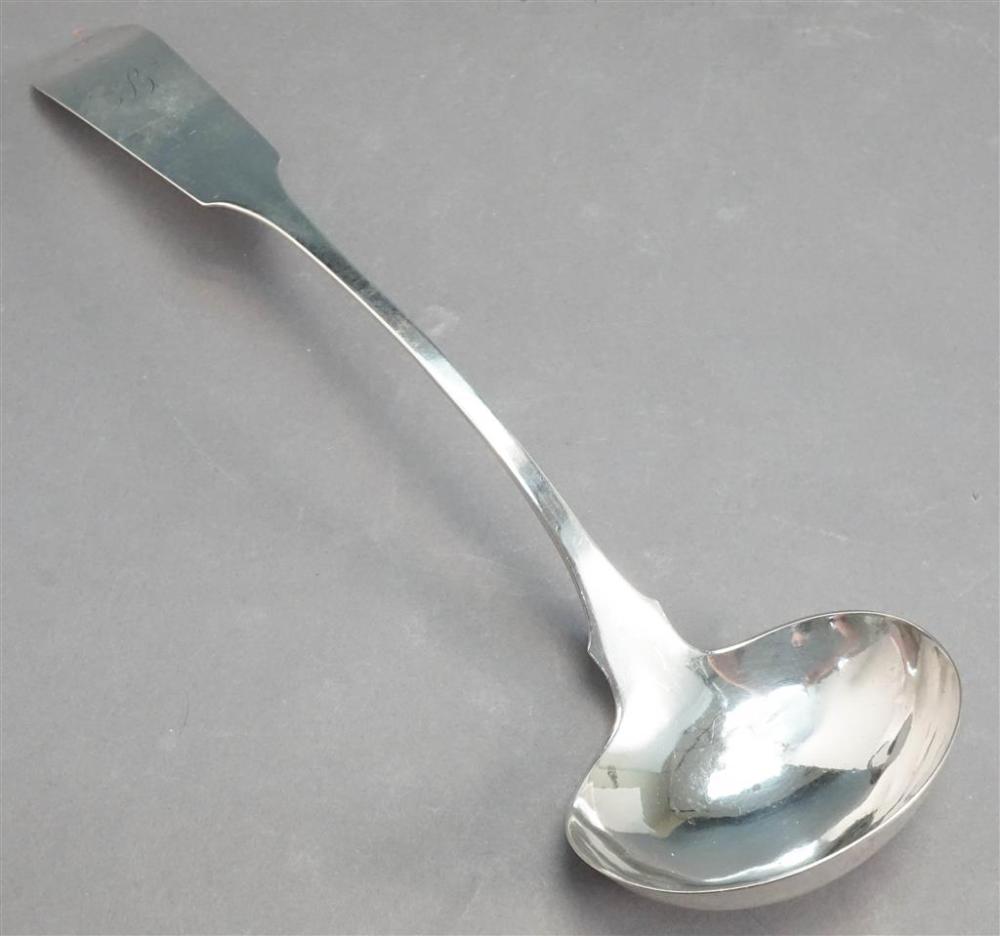 AMERICAN COIN SILVER LADLE, HENRY
