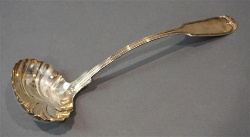 AMERICAN COIN SILVER PUNCH LADLE, 6