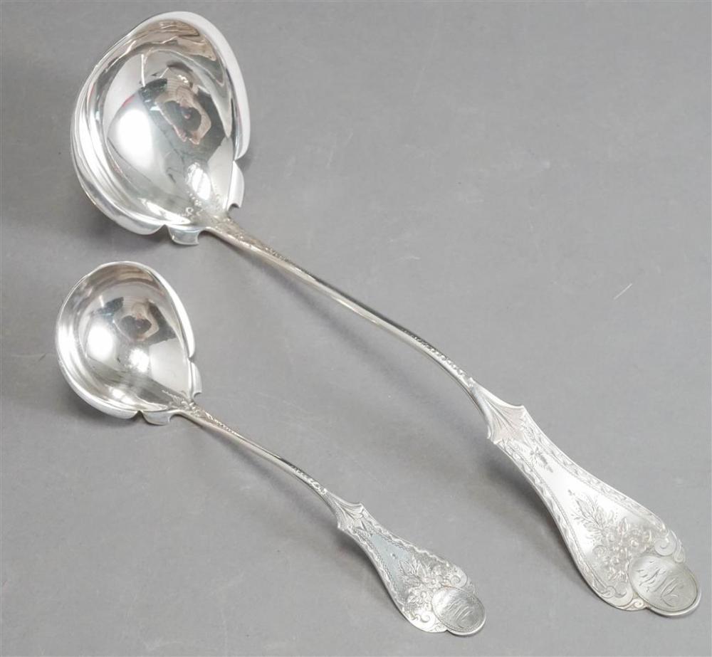 AMERICAN COIN SILVER PUNCH LADLE