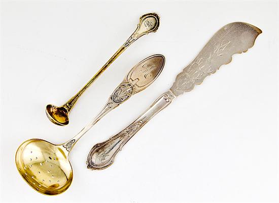 American coin silver serving pieces