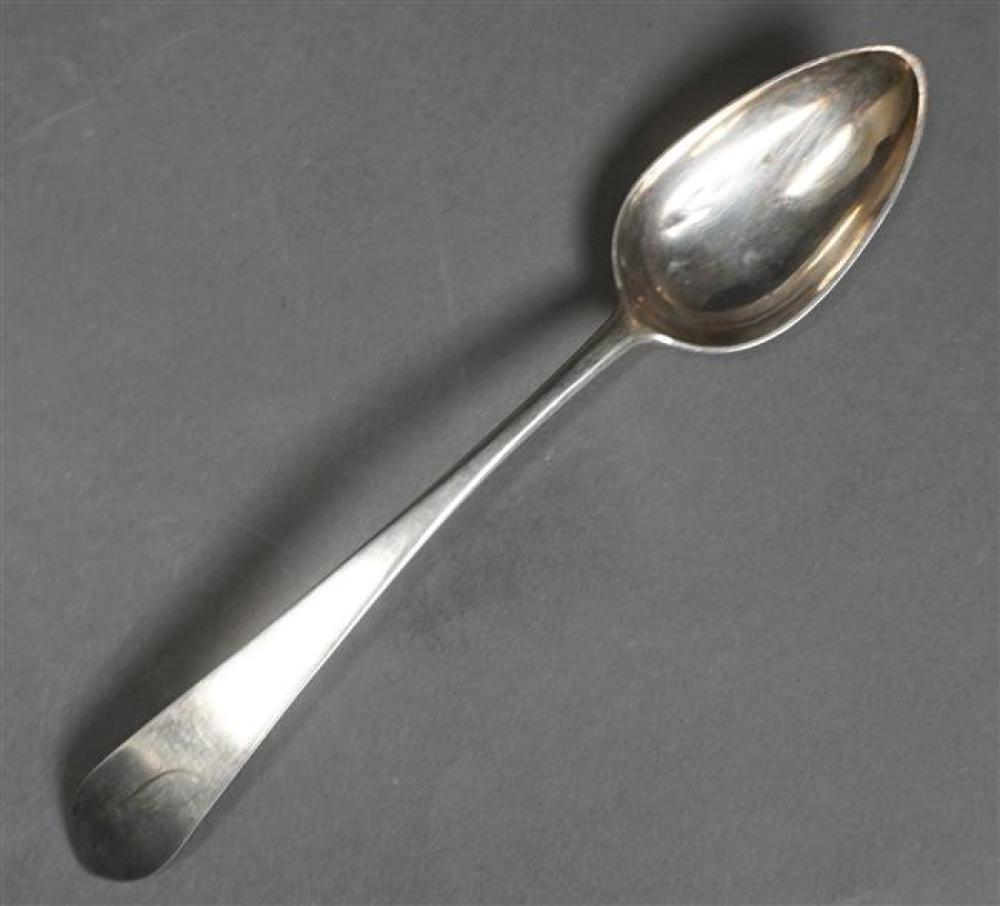 AMERICAN COIN SILVER SERVING SPOON,