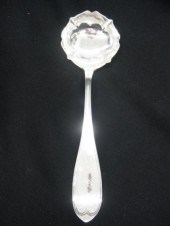 American Coin Silver Soup Ladl