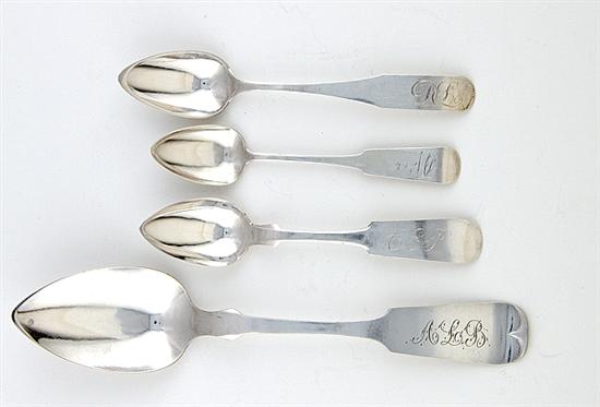 American coin silver spoons 6 S.