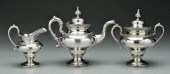 American coin silver tea servi