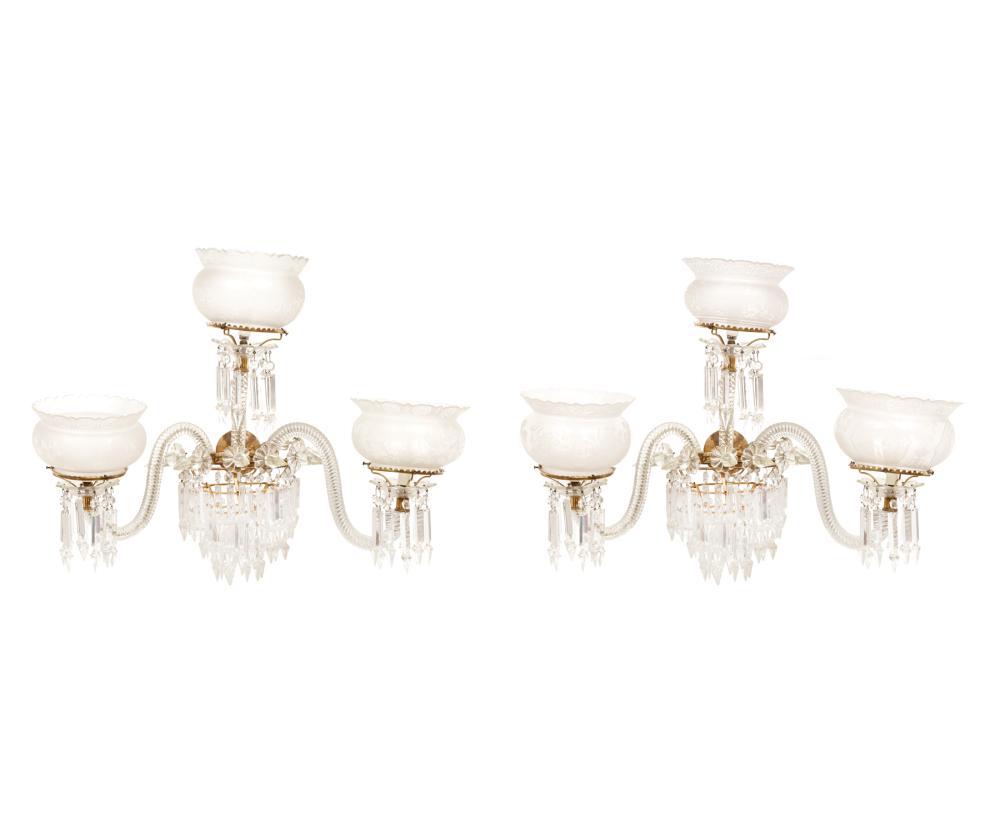 AMERICAN CUT-CRYSTAL, BRASS