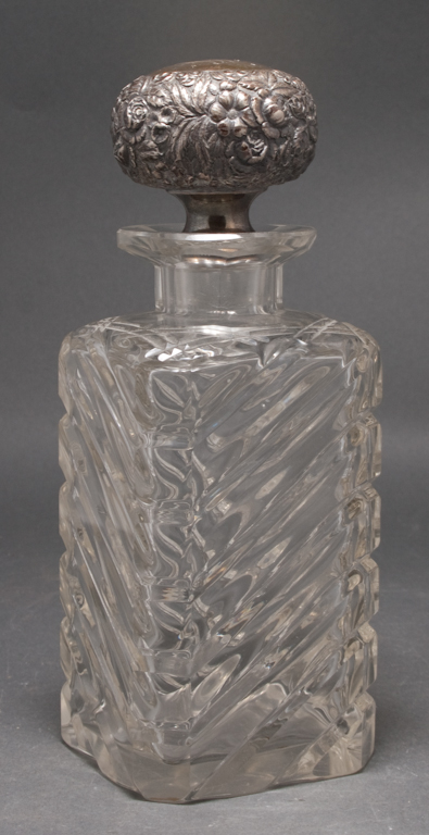 American cut glass decanter with