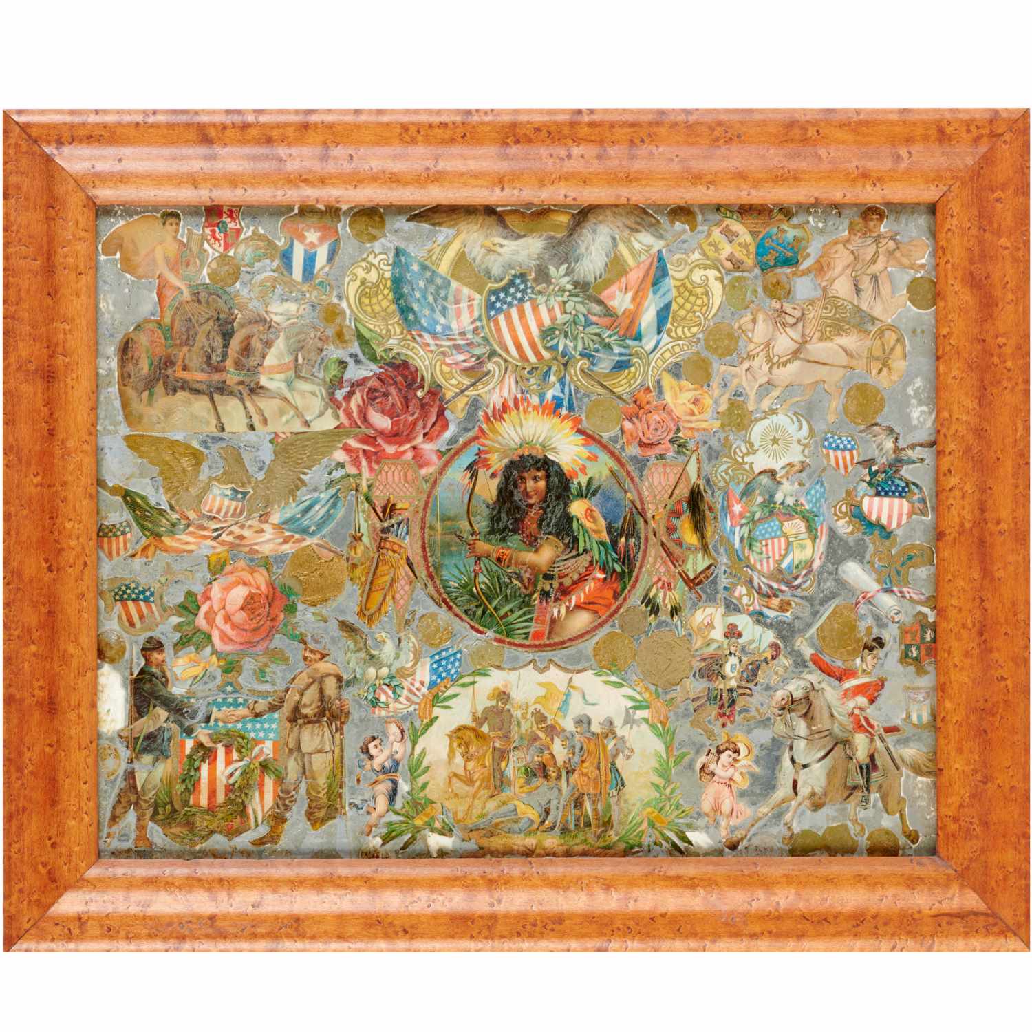 AMERICAN DECALOMANIA FOLK ART
