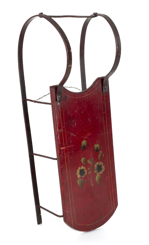 American doll size wooden sleigh
