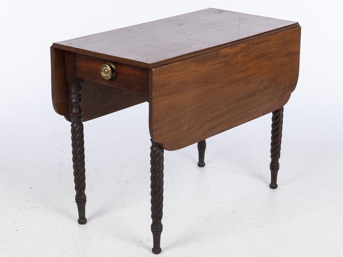 AMERICAN DROP LEAF TABLE, 19TH