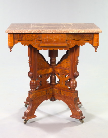 American Eastlake Burled Walnut,