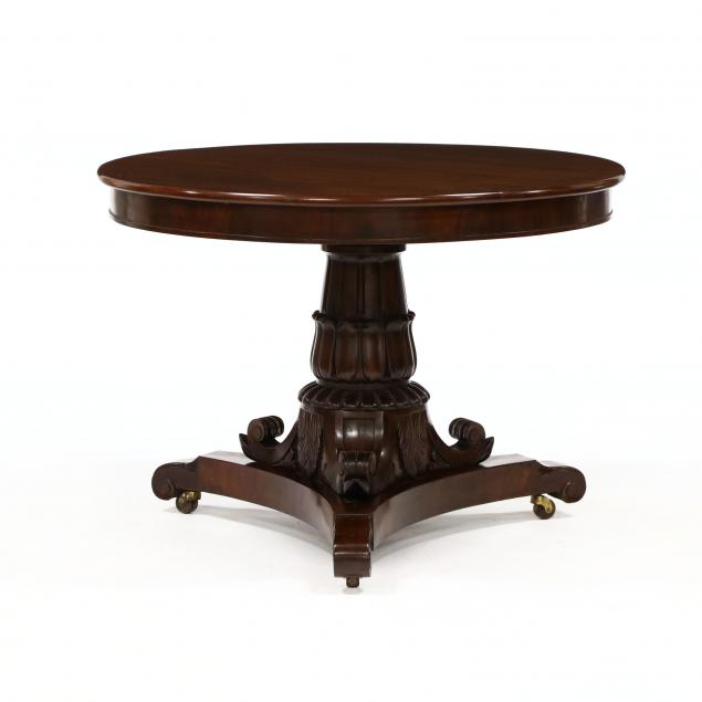 AMERICAN EMPIRE CARVED MAHOGANY