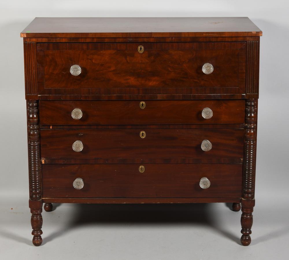 AMERICAN EMPIRE MAHOGANY AND CHERRY
