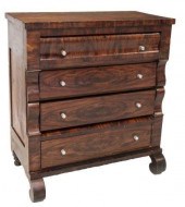 AMERICAN EMPIRE MAHOGANY CHEST