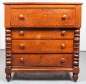 AMERICAN EMPIRE MAHOGANY CHEST